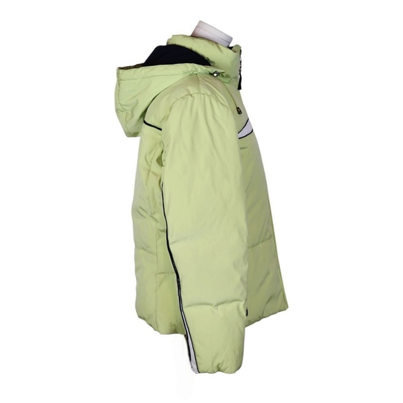 ZeroXposur Green Hooded Puffer Jacket M Down Blend Winter Coat Ski - Picture 5 of 16